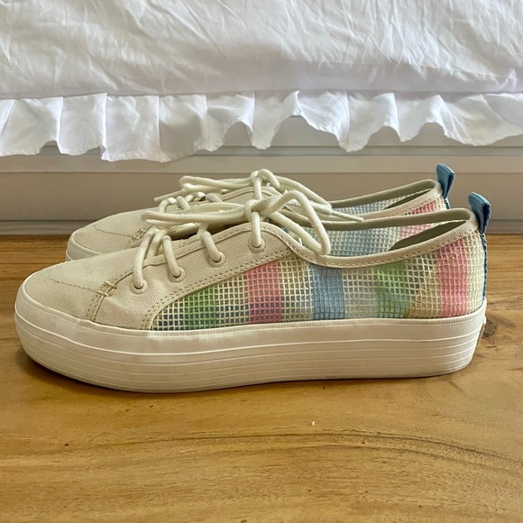 Sperry SeaCycled Lace-Up Sneakers – Multicolor Check – Size 9 - Picture 3 of 4